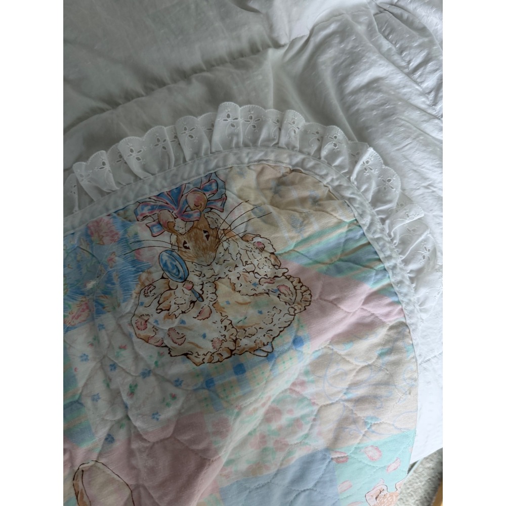 Vintage Peter Rabbit Print Baby Quilt - Picture 9 of 15